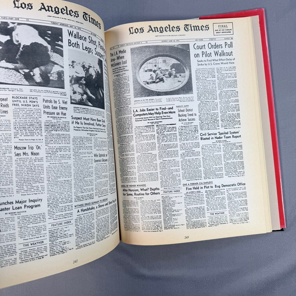 LA Times Front Page 100 Years 1881-1981 Hardcover 1981 First Ed History Book - Picture 6 of 6